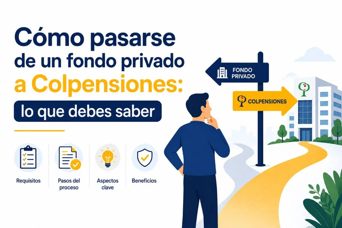 Cómo pasarse de un fondo privado a Colpensiones: lo que debes saber