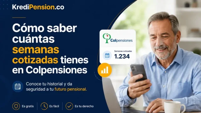 Cómo saber cuántas semanas cotizadas tienes en Colpensiones: Guía 2026