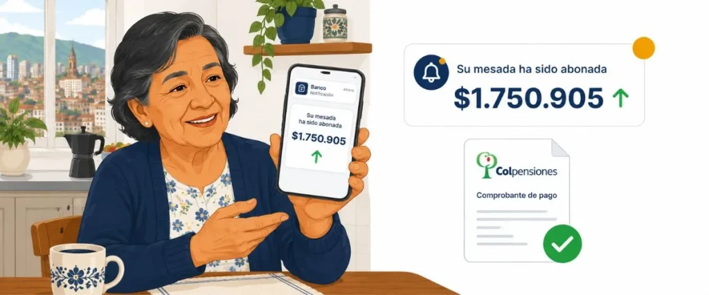 Salario mínimo Colombia 2026 impacto mesada pensional Colpensiones