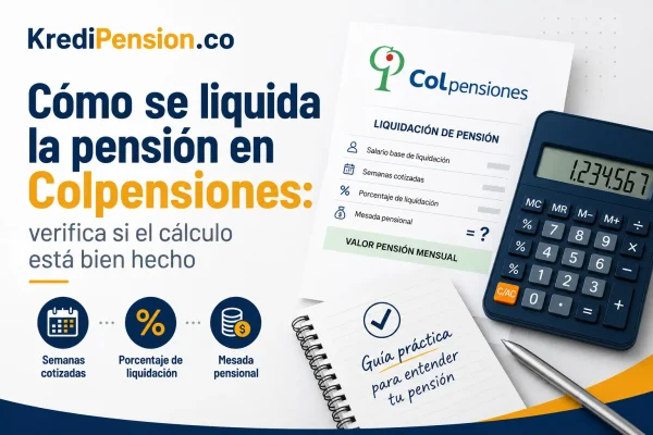 Cómo se liquida la pensión en Colpensiones: verifica si el cálculo está bien hecho