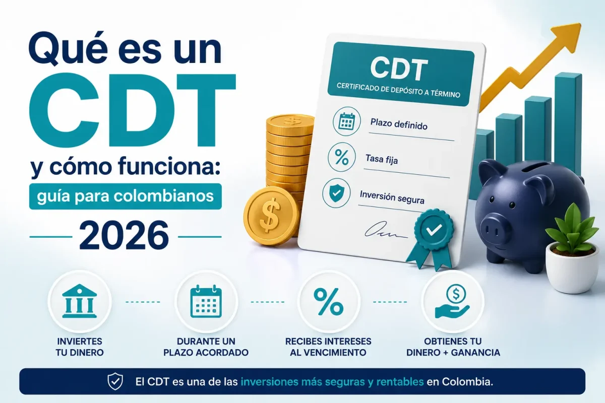 Qué es un CDT y cómo funciona: guía para colombianos 2026