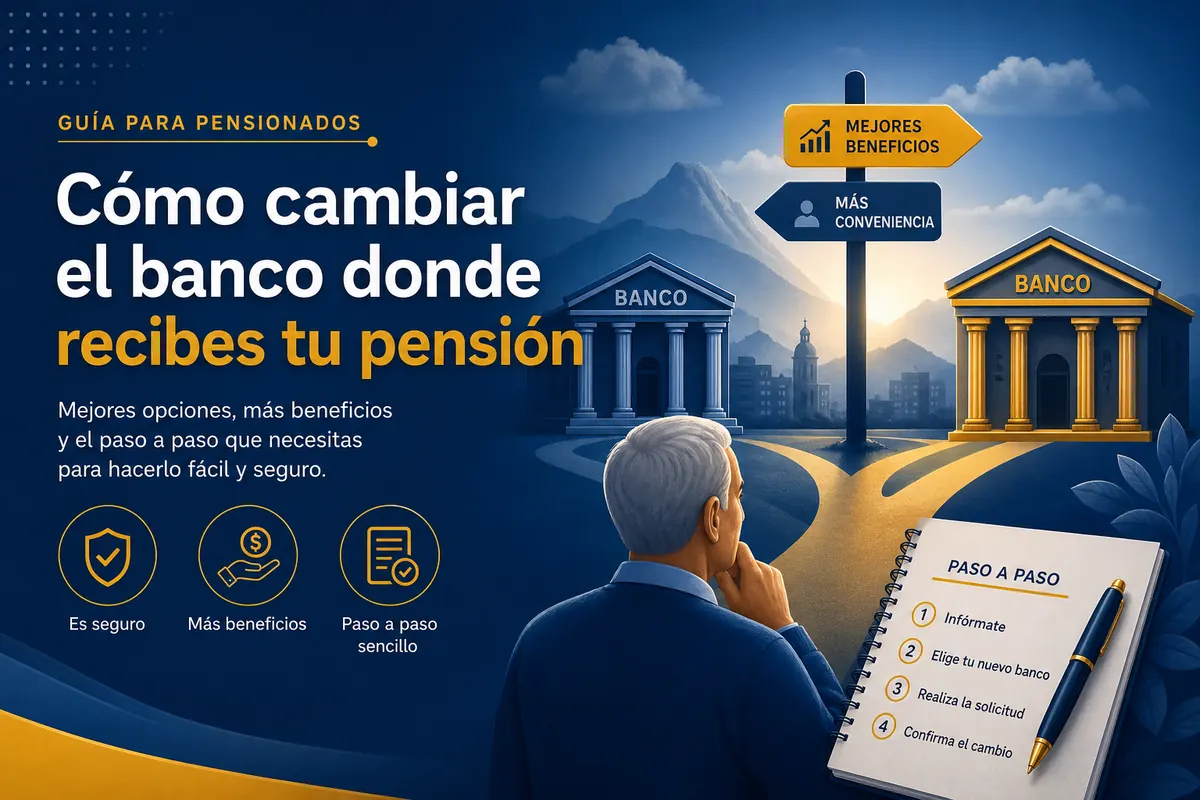 Cómo cambiar el banco donde recibes tu pensión