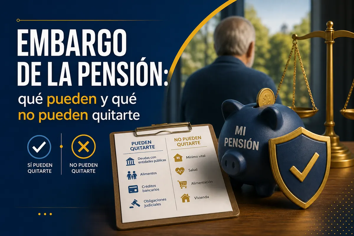 Embargo de la pensión: qué pueden y qué no pueden quitarte