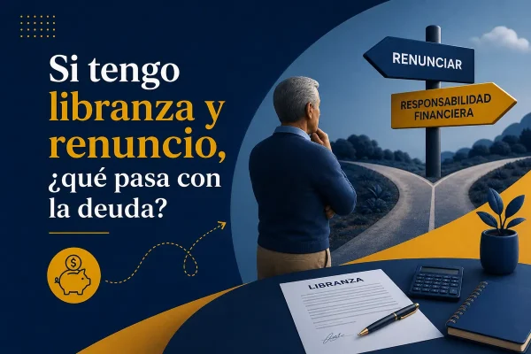 Si tengo libranza y renuncio, ¿qué pasa con la deuda?