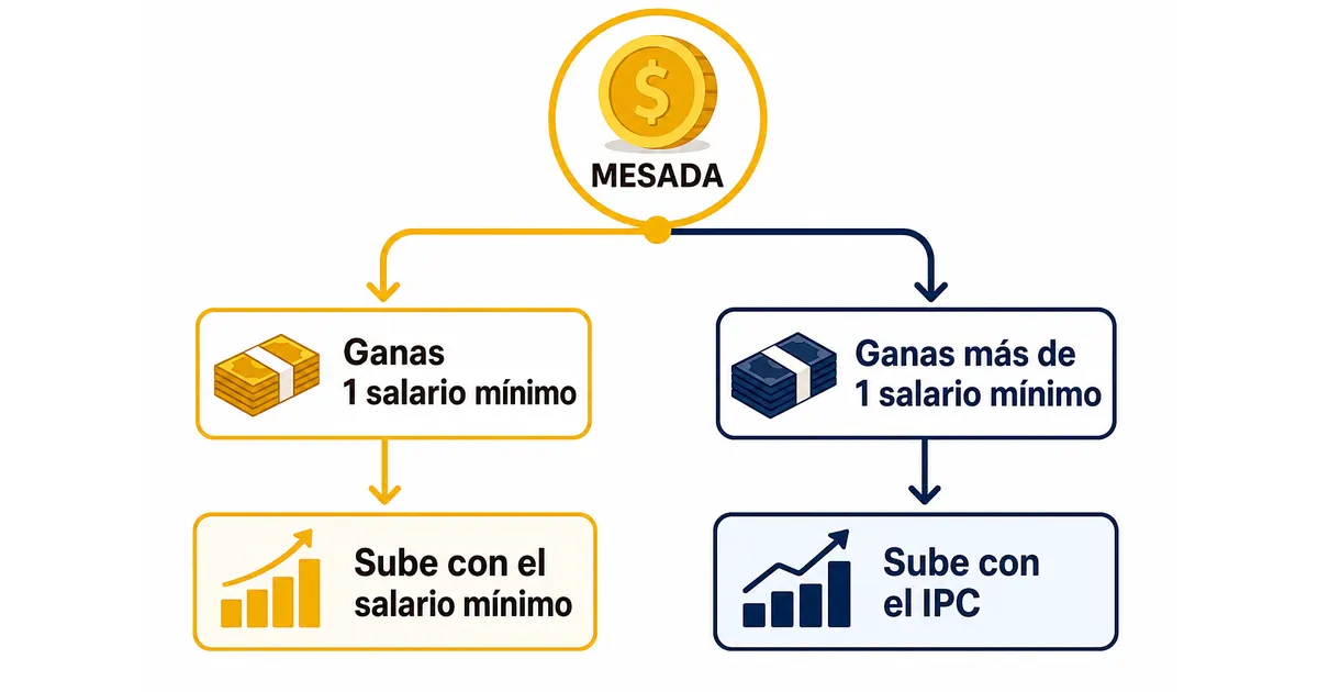 Las dos reglas del reajuste anual de la mesada pensional: salario mínimo o IPC