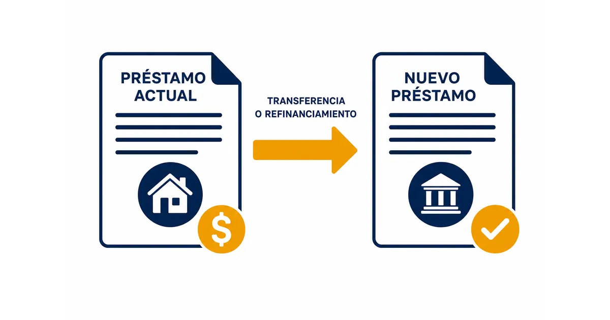 Esquema de compra de cartera para pensionados: un préstamo actual con tasa alta se transfiere o refinancia a un nuevo préstamo de libranza con un solo pago mensual