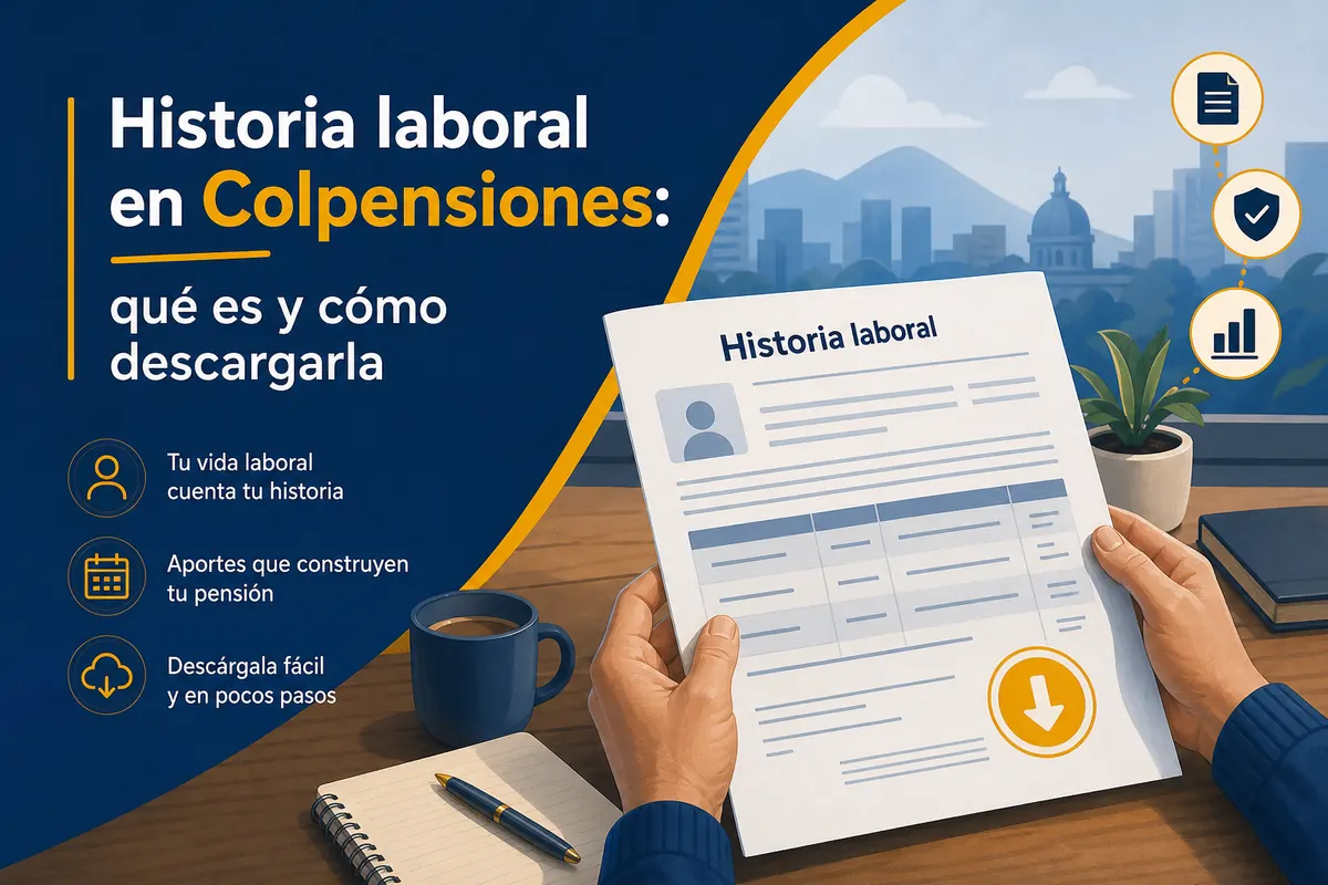 Historia laboral en Colpensiones: qué es y cómo descargarla